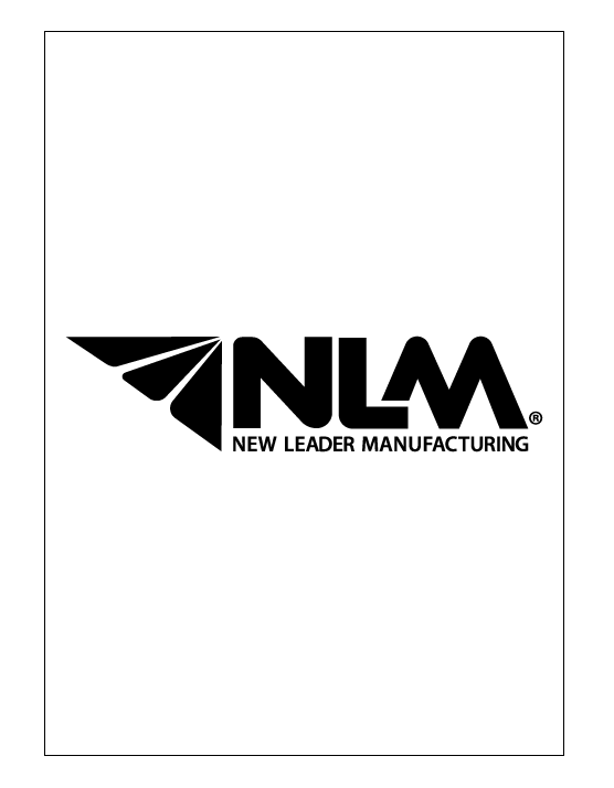 New Leader Manufacturing Manuals