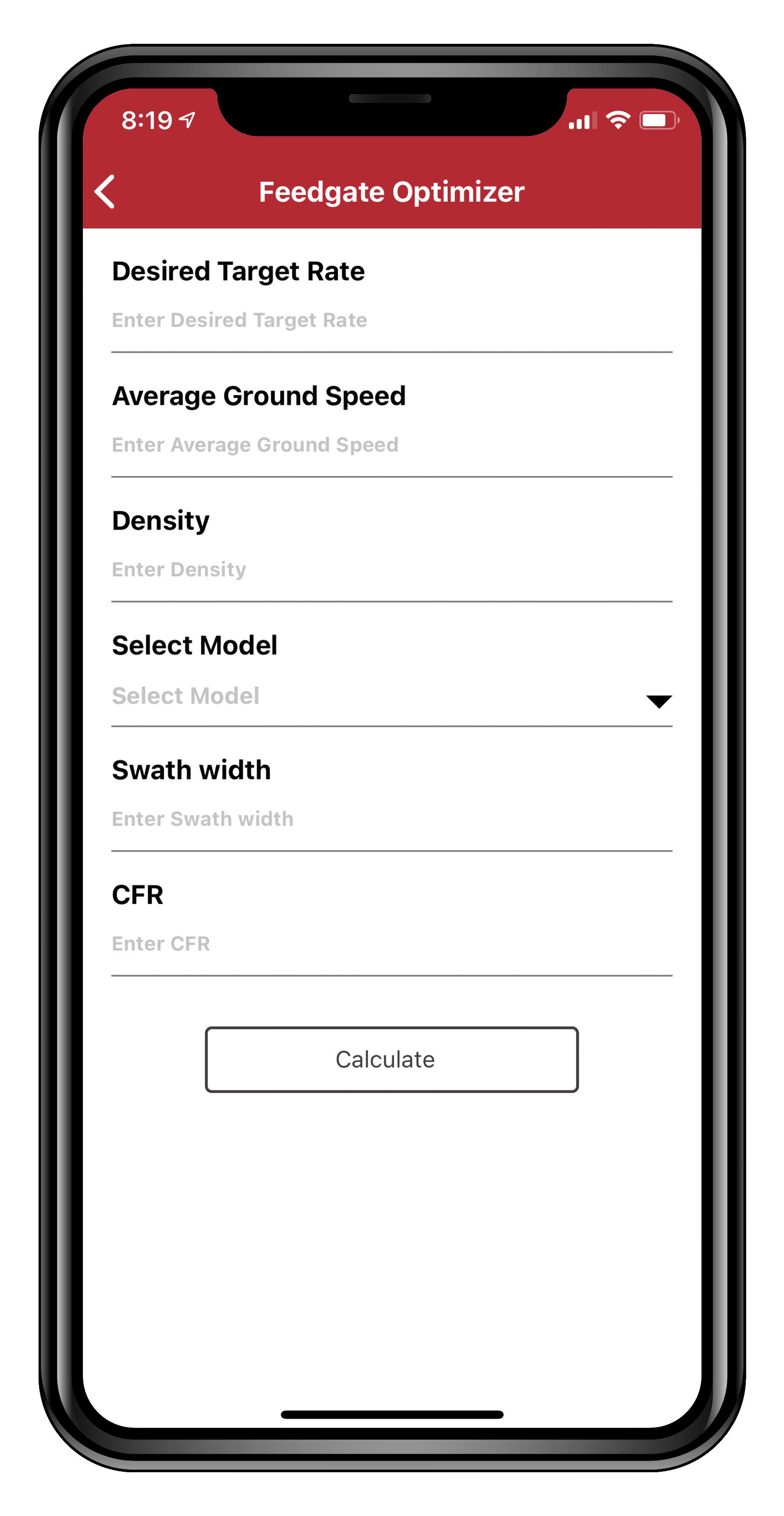 Feedgate Optimizer in New Leader Mobile App