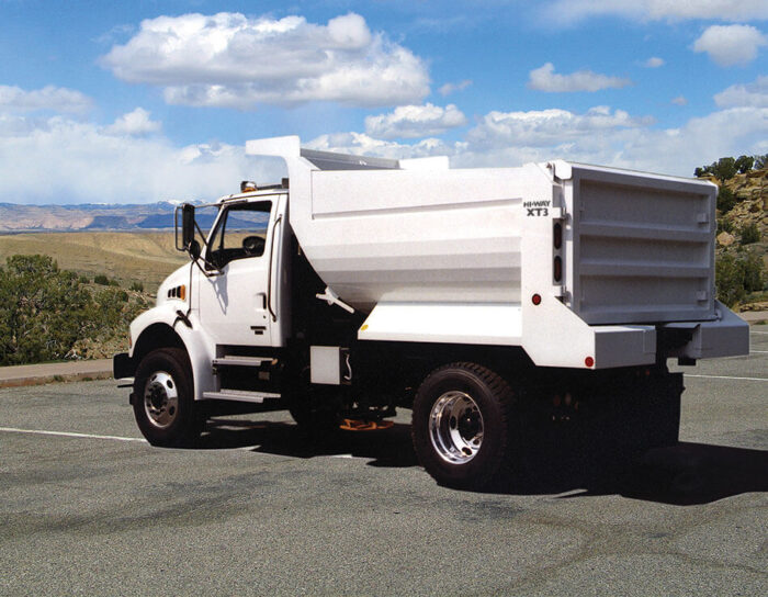 XT3 Type I Multi-Purpose Dump Body for hauling, pre-wetting and spreading salt.