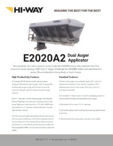 E2020A2 Features and Benefits Guide
