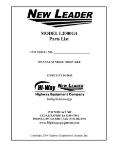 L2000G4-307467-AB-E | New Leader Manufacturing